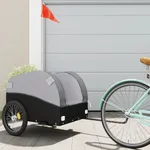 Cykelvagn svart och grå 45 kg järn