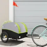 Cykelvagn svart och grön 45 kg järn