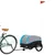 Produktbild 3 för Cykelvagn svart och blå 30 kg järn