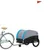 Produktbild 3 för Cykelvagn svart och blå 45 kg järn