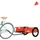 Cykelvagn transport orange oxfordtyg och järn