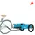 Cykelvagn transport blå oxfordtyg och järn