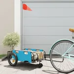 Cykelvagn blå oxfordtyg och järn