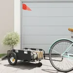 Cykelvagn svart oxfordtyg och järn