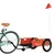 Produktbild 3 för Cykelvagn orange och svart oxfordtyg och järn