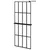 Produktbild 2 för Duschvägg med hylla svart 80x195 cm ESG-glas&aluminium