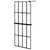 Produktbild 2 för Duschvägg med hylla svart 80x195 cm ESG-glas&aluminium