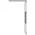Produktbild 6 för Duschvägg med hylla svart 80x195 cm ESG-glas&aluminium