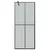 Produktbild 4 för Duschvägg med hylla svart 80x195 cm ESG-glas&aluminium