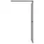 Produktbild 6 för Duschvägg med hylla svart 80x195 cm ESG-glas&aluminium