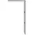 Produktbild 6 för Duschvägg med hylla svart 80x195 cm ESG-glas&aluminium