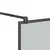 Produktbild 7 för Duschvägg med hylla svart 80x195 cm ESG-glas&aluminium
