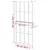 Produktbild 12 för Duschvägg med hylla svart 90x195 cm ESG-glas&aluminium