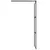 Produktbild 6 för Duschvägg med hylla svart 90x195 cm ESG-glas&aluminium
