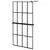 Produktbild 2 för Duschvägg med hylla svart 100x195 cm ESG-glas&aluminium