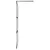 Produktbild 6 för Duschvägg med hylla svart 100x195 cm ESG-glas&aluminium
