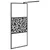 Produktbild 5 för Duschvägg med hylla svart 100x195 cm ESG-glas&aluminium