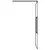 Produktbild 6 för Duschvägg med hylla svart 100x195 cm ESG-glas&aluminium