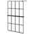 Produktbild 2 för Duschvägg med hylla svart 118x190 cm ESG-glas&aluminium