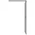 Produktbild 6 för Duschvägg med hylla svart 118x190 cm ESG-glas&aluminium