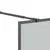 Produktbild 7 för Duschvägg med hylla svart 118x190 cm ESG-glas&aluminium