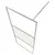 Produktbild 5 för Duschvägg med hylla krom 80x195 cm ESG-glas&aluminium