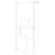 Produktbild 2 för Duschvägg med hylla vit 90x195 cm ESG-glas&aluminium