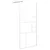 Produktbild 3 för Duschvägg med hylla vit 90x195 cm ESG-glas&aluminium