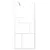 Produktbild 4 för Duschvägg med hylla vit 90x195 cm ESG-glas&aluminium