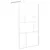 Produktbild 3 för Duschvägg med hylla vit 100x195 cm ESG-glas&aluminium