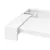 Produktbild 12 för Duschvägg med hylla vit 100x195 cm ESG-glas&aluminium