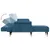 Produktbild 6 för L-formad bäddsoffa blå 271x140x70 cm sammet