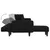 Produktbild 6 för L-formad bäddsoffa svart 275x140x70 cm tyg