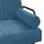 Produktbild 8 för L-formad bäddsoffa blå 260x140x70 cm sammet