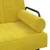 Produktbild 8 för L-formad bäddsoffa gul 260x140x70 cm sammet