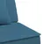 Produktbild 8 för L-formad bäddsoffa blå 255x140x70 cm sammet