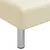 Produktbild 10 för L-formad bäddsoffa gräddvit 255x140x70 cm konstläder