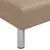 Produktbild 10 för L-formad bäddsoffa cappuccino 255x140x70 cm konstläder