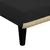 Produktbild 9 för L-formad bäddsoffa svart 260x140x70 cm tyg