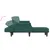 Produktbild 6 för L-formad bäddsoffa mörkgrön 271x140x70 cm sammet