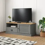 Tv-bänk VIGO grå 106x40x40 cm massiv furu