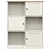 Produktbild 4 för Bokhylla VIGO vit 90x35x114,5 cm massiv furu