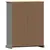 Produktbild 7 för Bokhylla VIGO grå 90x35x114,5 cm massiv furu