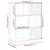 Produktbild 9 för Bokhylla VIGO grå 90x35x114,5 cm massiv furu