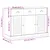 Produktbild 9 för Skänk med lådor VIGO 113x40x75 cm massiv furu