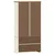 Produktbild 7 för Vitrinskåp med glasdörrar VIGO vit 85x35x170 cm massiv furu
