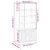 Produktbild 9 för Bokhylla VIGO vit 85x35x170 cm massiv furu