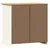 Produktbild 7 för Skänk med lådor VIGO 78x40x75 cm vit massiv furu
