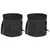 Produktbild för Hopfällbara hinkar 2 st svart 20 L PVC