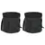 Produktbild för Hopfällbara hinkar 2 st svart 30 L PVC